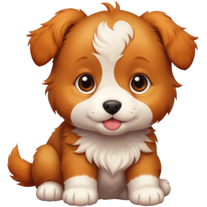 cute ginger haired puppy emoji