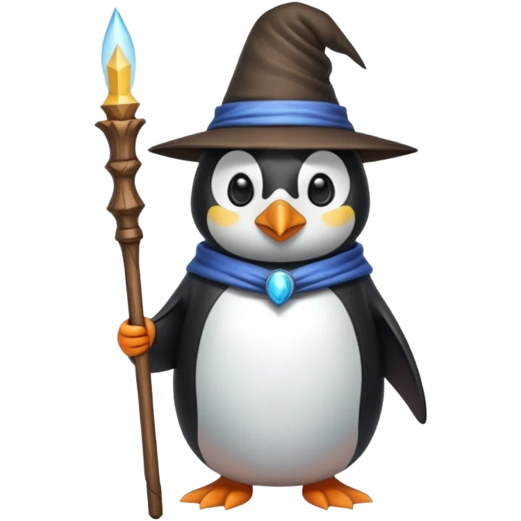 Penguin Wizard emoji