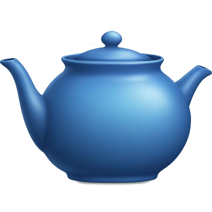 Blue teapot emoji
