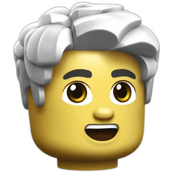 Un lego qui mange du pain emoji