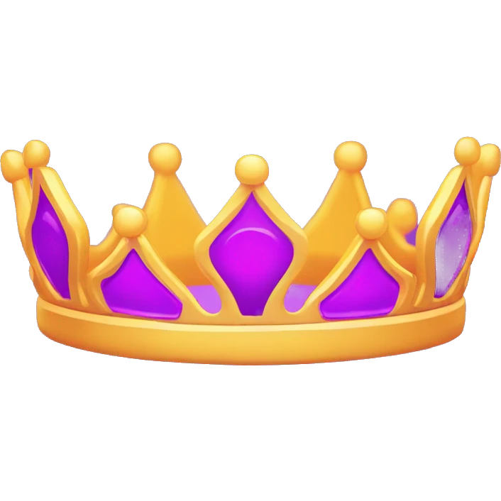 Bright Neon Purple crown with the word FOUNDER on it emoji