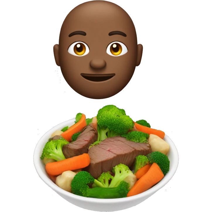 beef with stir fry vegetables emoji