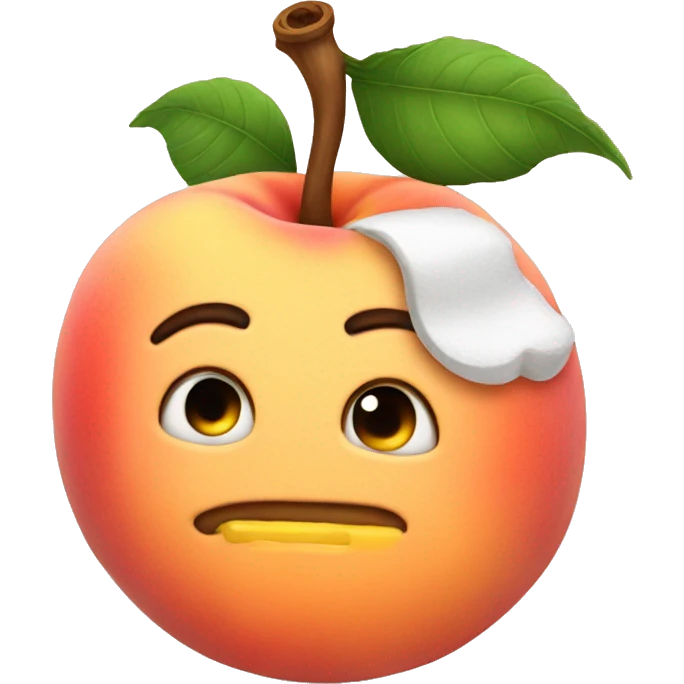 Peach drinking beer emoji