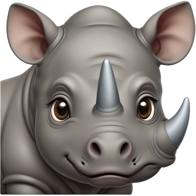 cinematic-noble-baby rhinoceros-portrait-emoji,-poised-and-regal,-with-a-massive,-powerful-build-and-a-thick,-deep-set-soulful-piercing-eyes,-simplified-yet-sharp-and-sophisticated-features,-highly-detailed, large eyes emoji