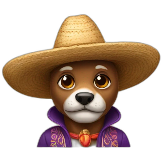 Pepito with sombrero emoji