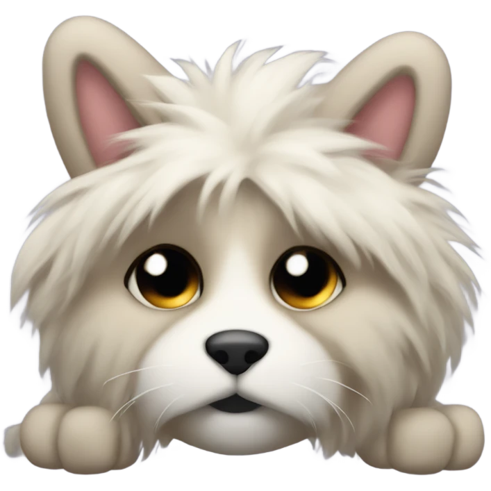 Furry sleepers with a cross front  emoji