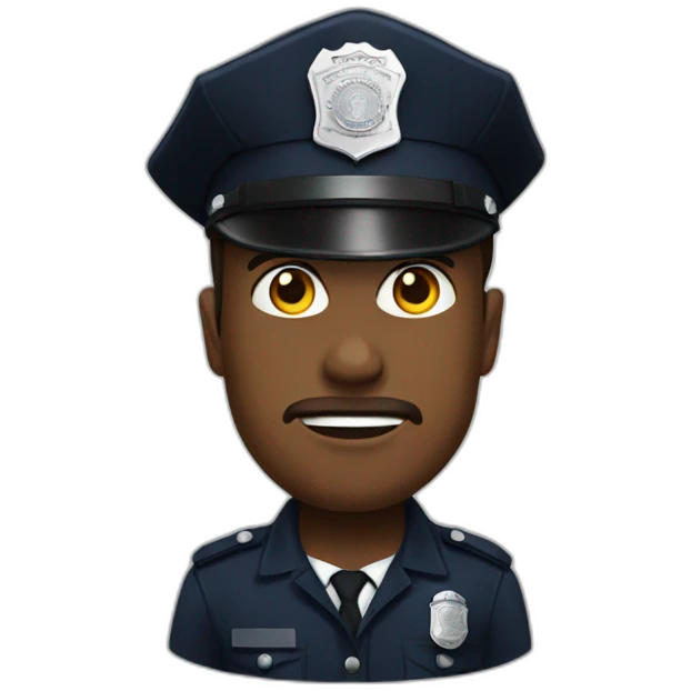 police strong emoji