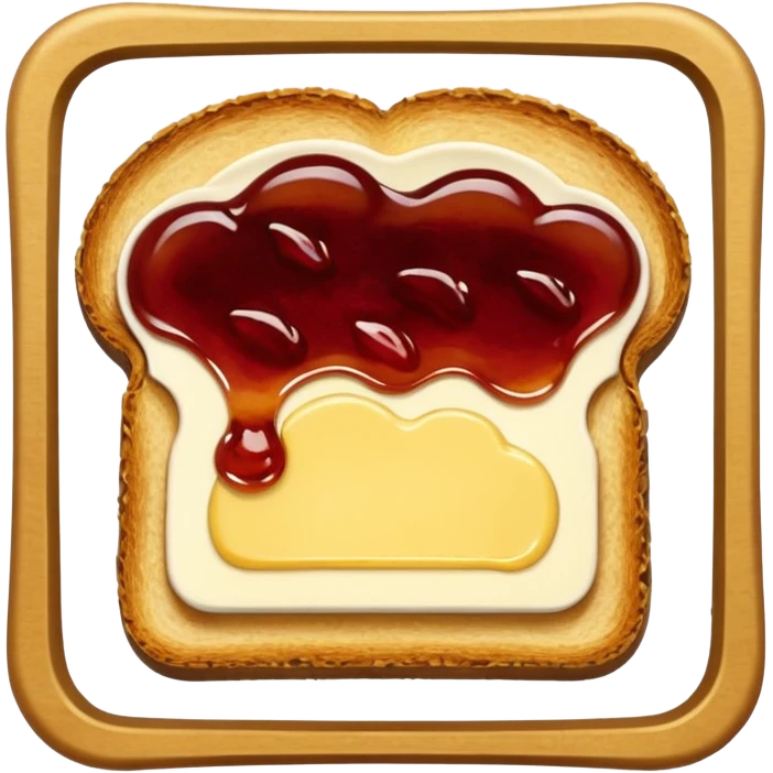 Toast with Butter and Jam
 emoji