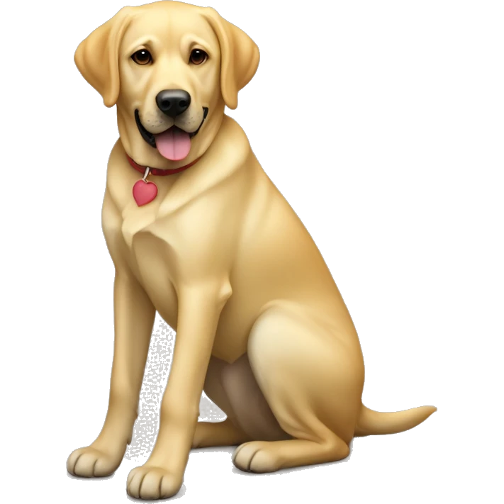 Yellow Labrador Retrevier dog  emoji