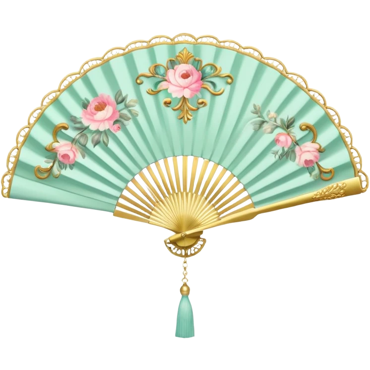 rococo regency fan emoji