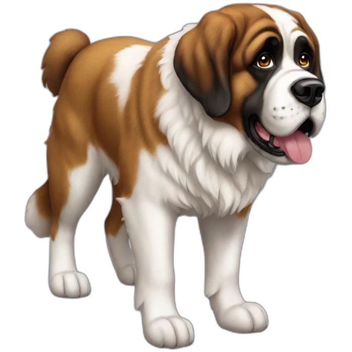 Saint Bernard Dog Full Body emoji