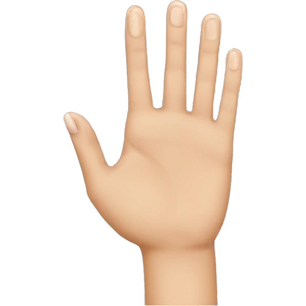 Only Ring finger up, instead of middle finger emoji