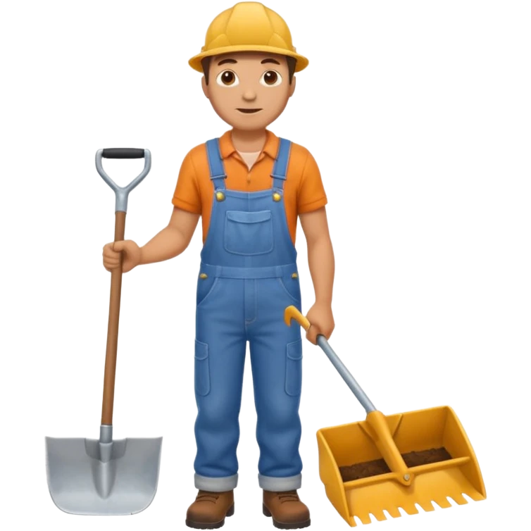 man plowing a field emoji