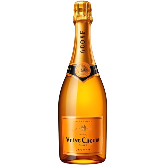 Veuve Clicquot champagne bottle emoji