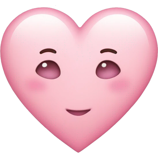 Light pink heart emoji