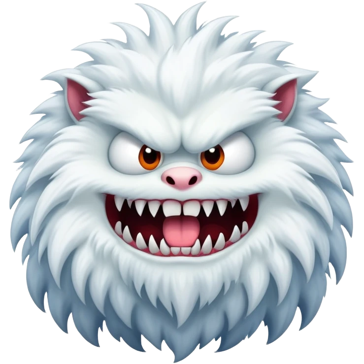 The white Monster emoji