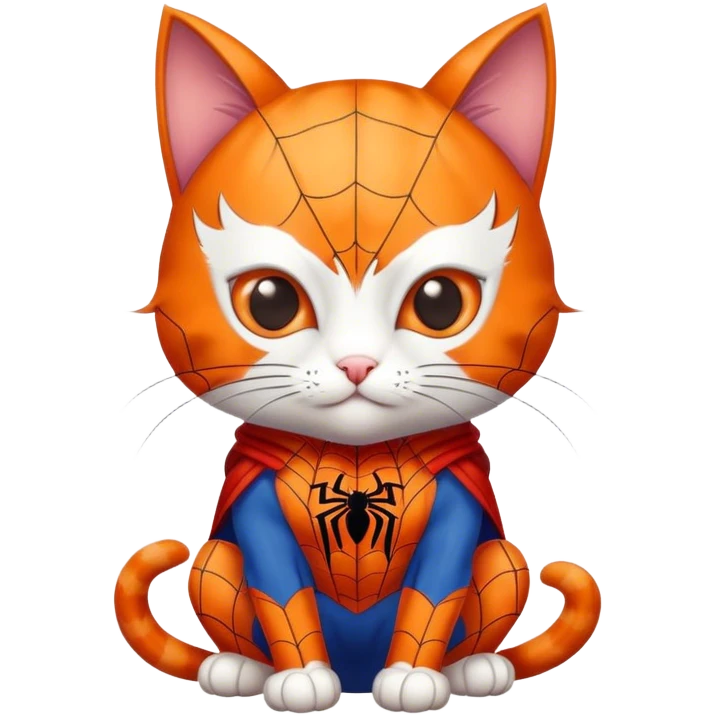 Spider man cat emoji
