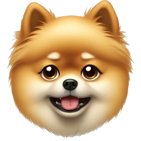 Sad pomeranian crying emoji