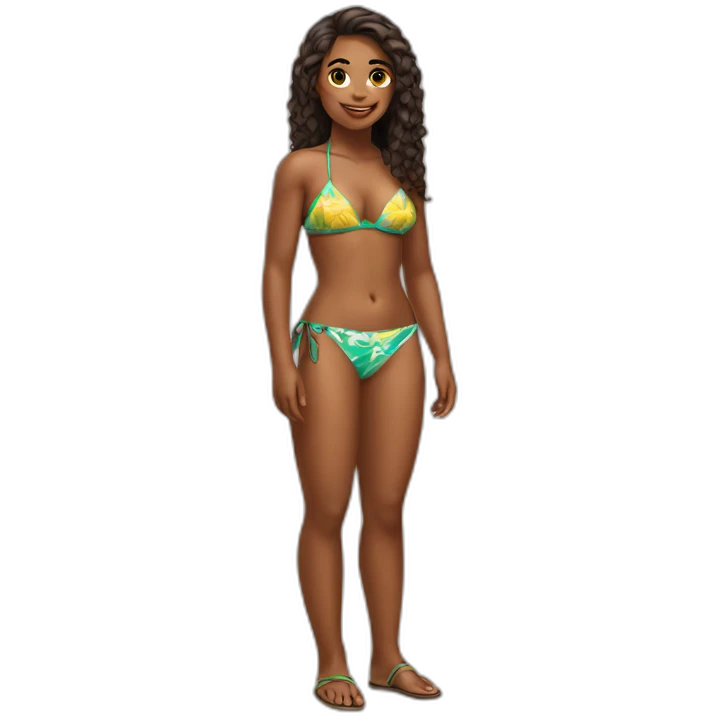 brazilian girl in bikini emoji