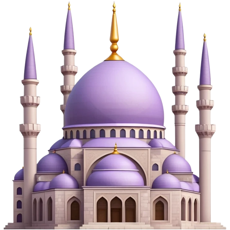 Light purple İstanbul mosque under construction  emoji