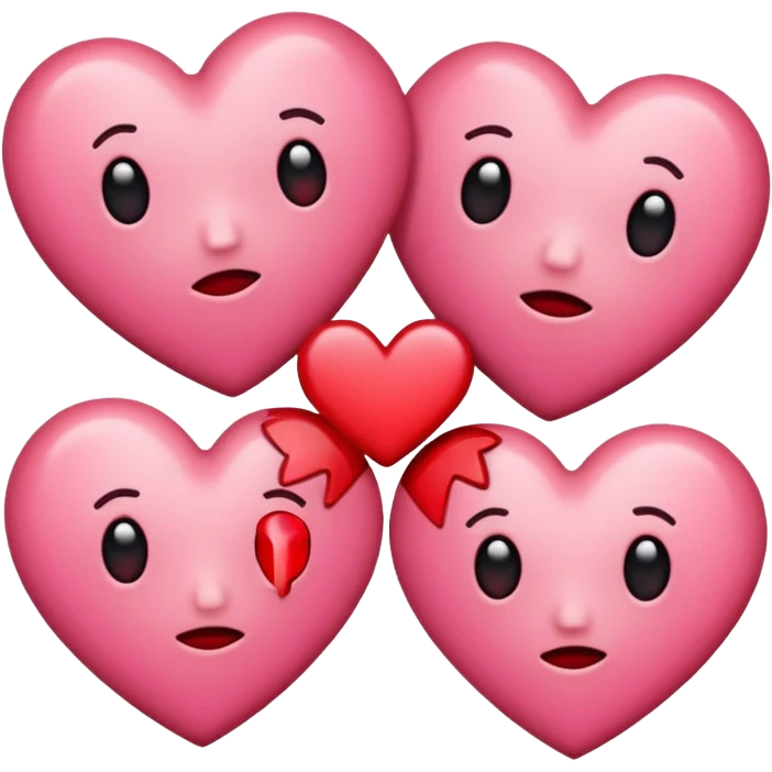 ❤️‍🔥​+❤️‍🩹+​🩷​ emoji