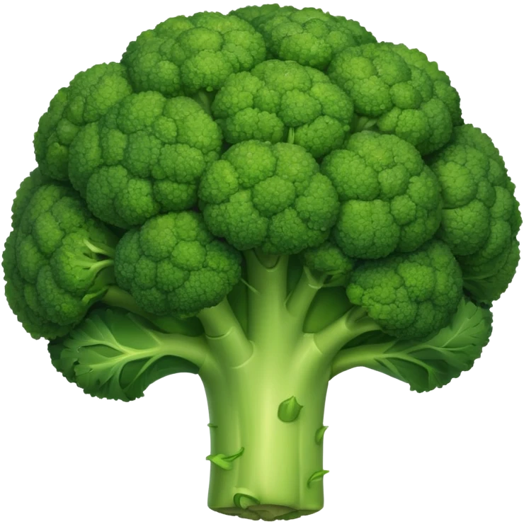 Head of broccoli that looks like Obama  emoji