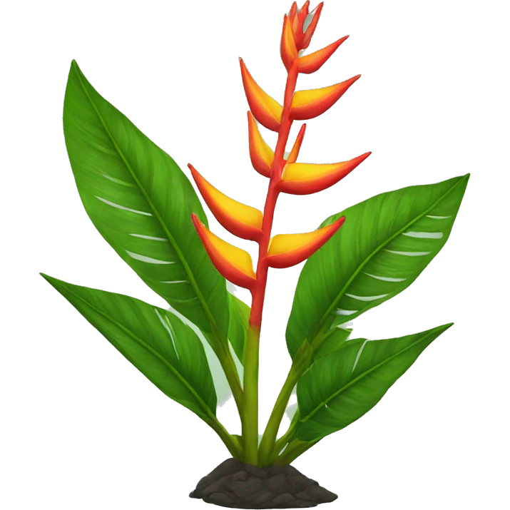 Heliconia plant emoji