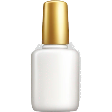 white nail polish bottle emoji