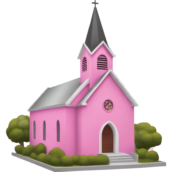 Pink church  emoji