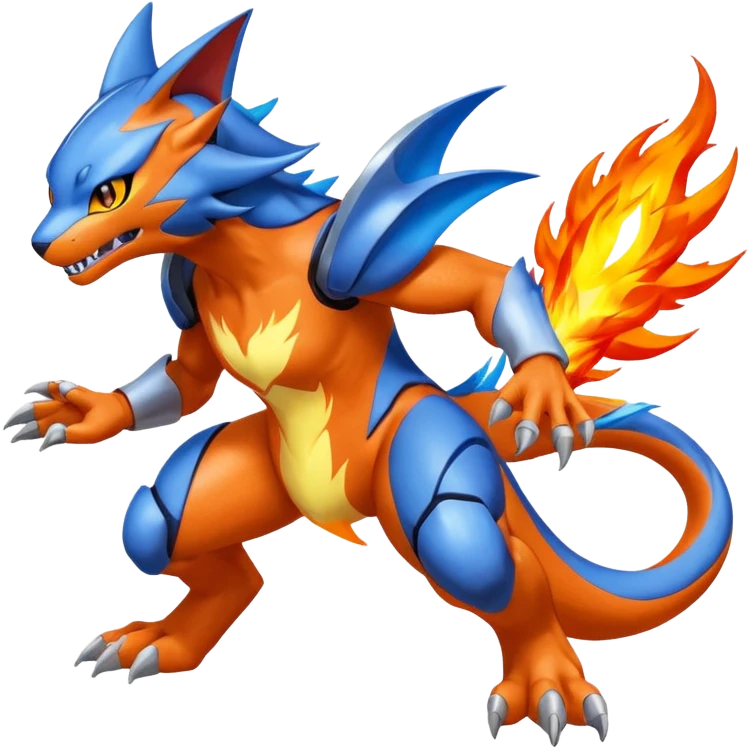 Gabite-Veemon-Digimon-Latias-Peppercat-Pokémon-Flamedramon-fusion-animal-hybrid-creature, Full body  emoji