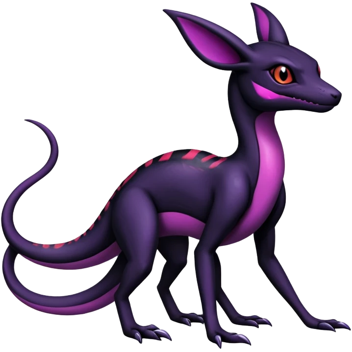 Salazzle-Salandit-Umbreon-Fakémon-hybrid-creature (full body) 4 legs emoji