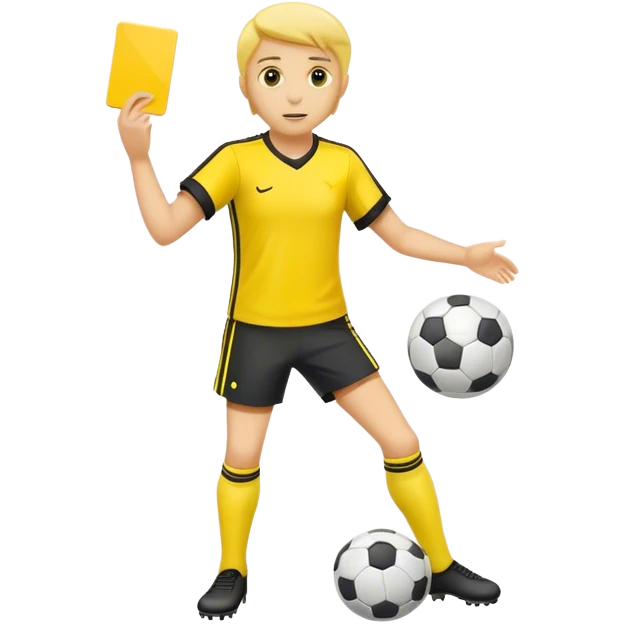 Yellow card for soccer  emoji