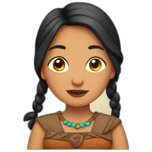 pregnant pocahantas emoji