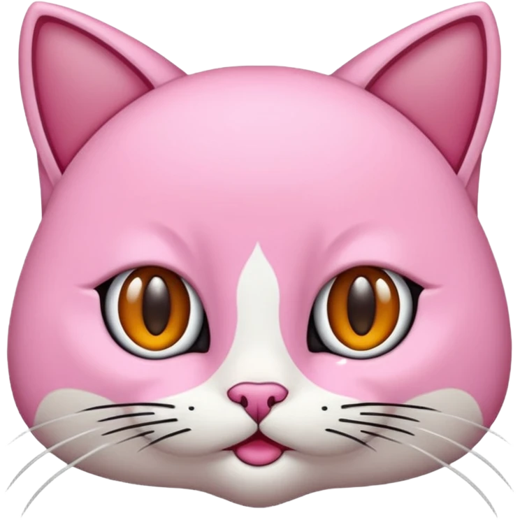 Pembe bir kedi kuyruğu İnce emoji