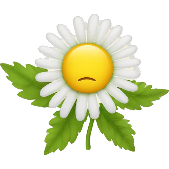 CHAMOMILE with leaf emoji