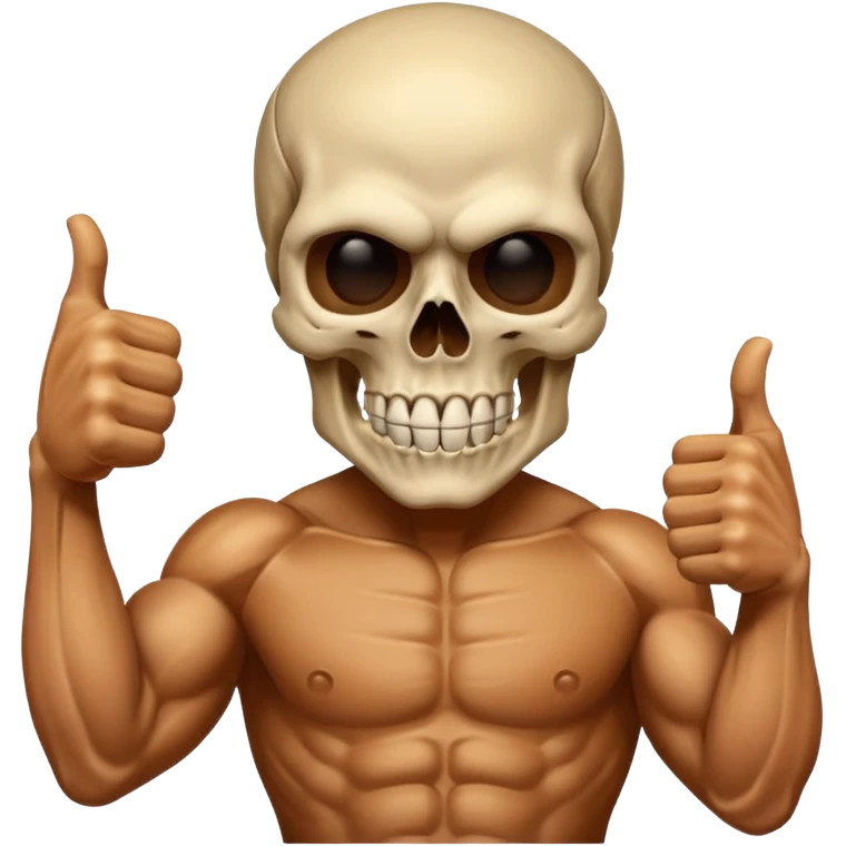 Skull punisher giving thumbs up emoji