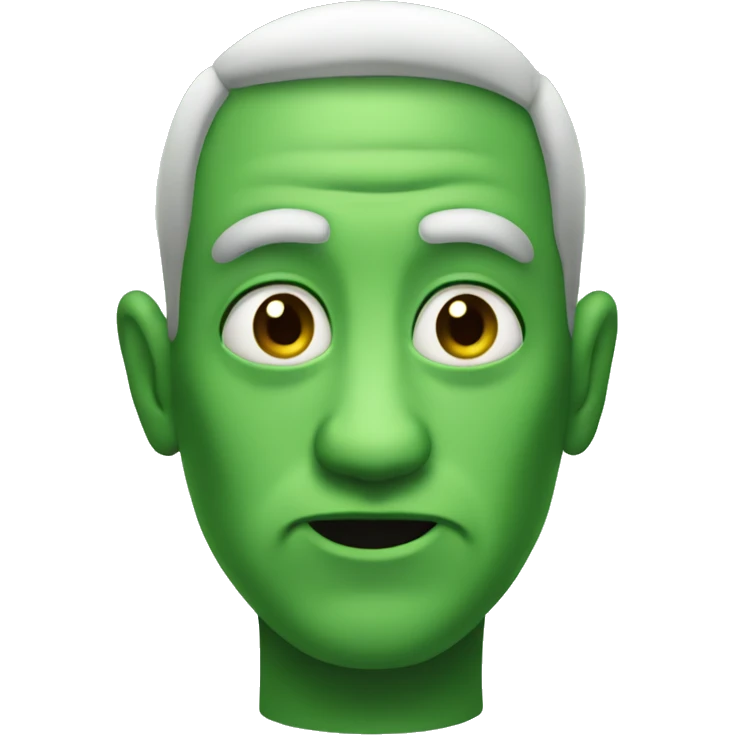 Green human very evil emoji