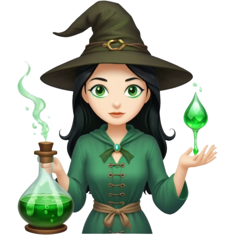 green witch cooking potion emoji