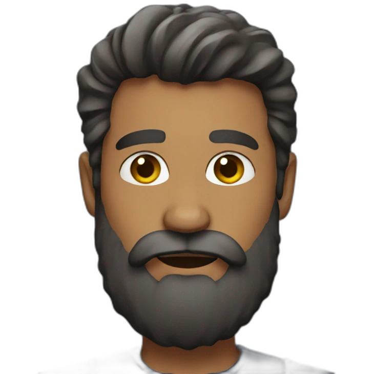 Big beard emoji