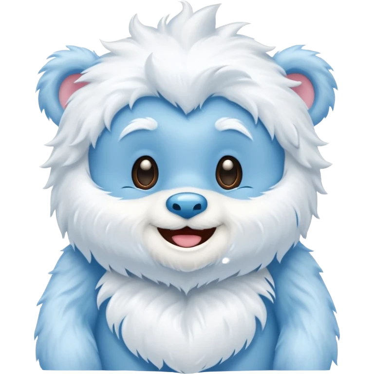 blue care baby bear yeti emoji
