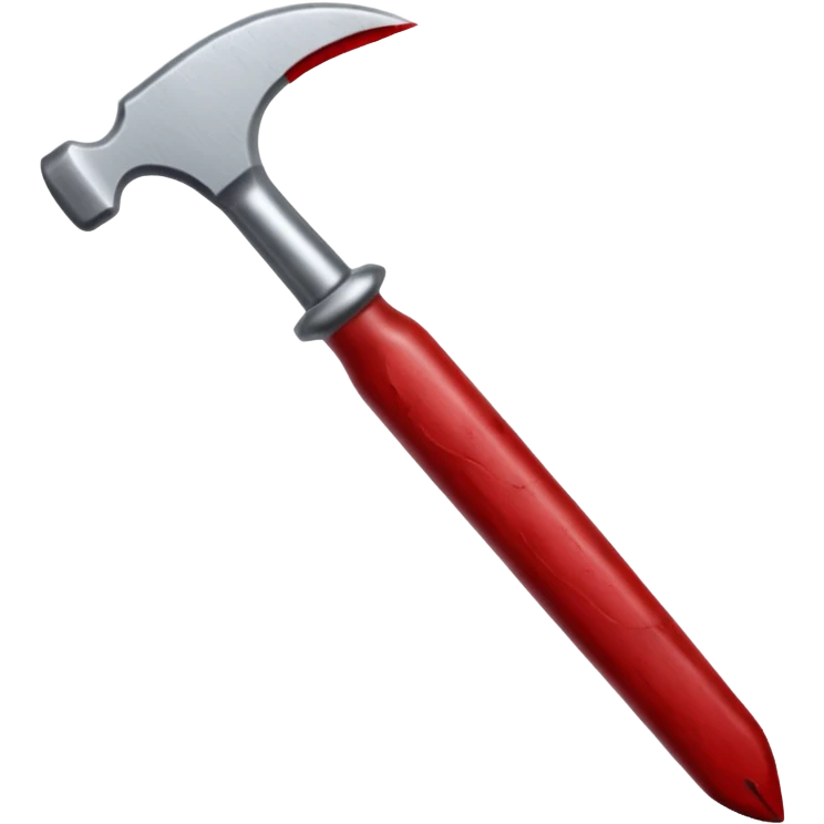 Bloody thumb with chisel emoji