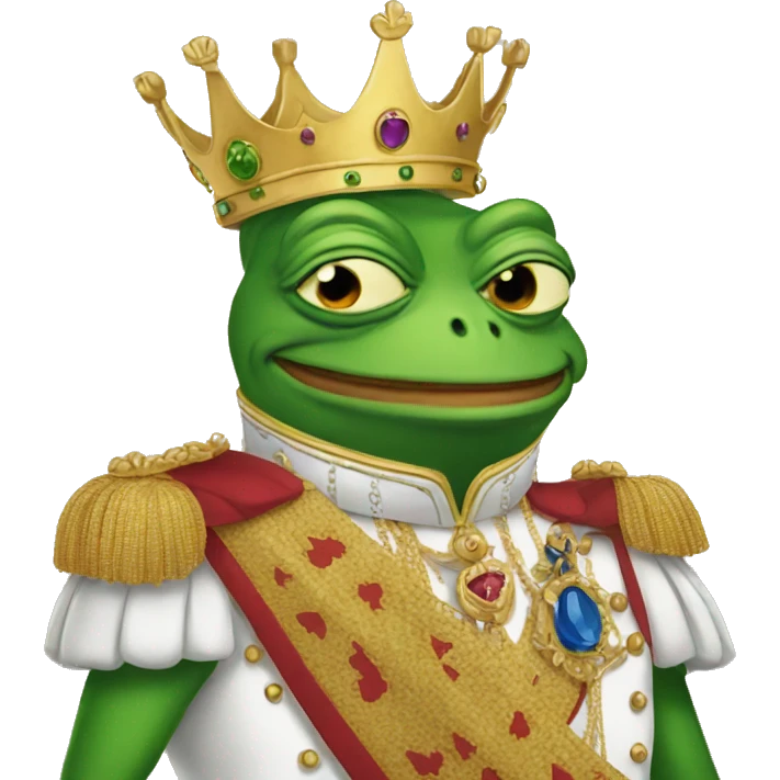 Queen Pepe frog emoji