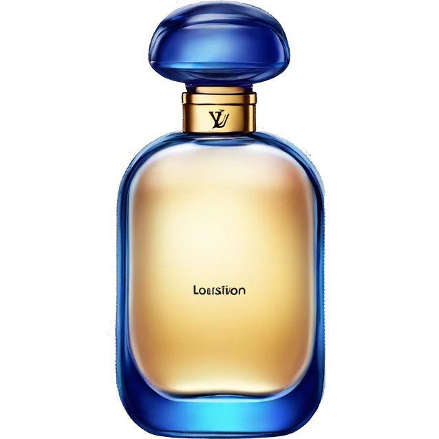 Louis Vuitton Imagination perfume in blue bottle emoji