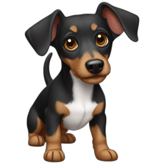 Terrier-dachshund-mix-dark emoji