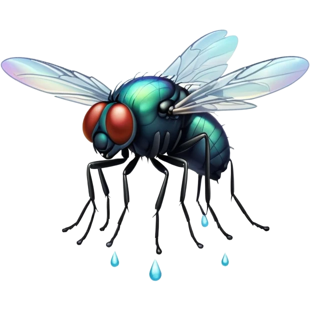 A fly in the shower  emoji