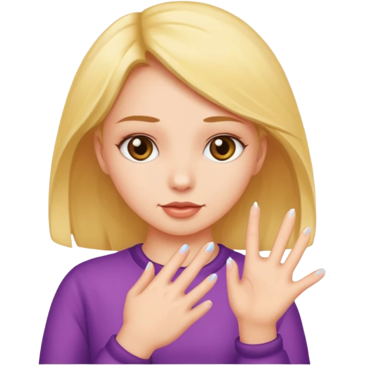 A girl fingering her pussy emoji
