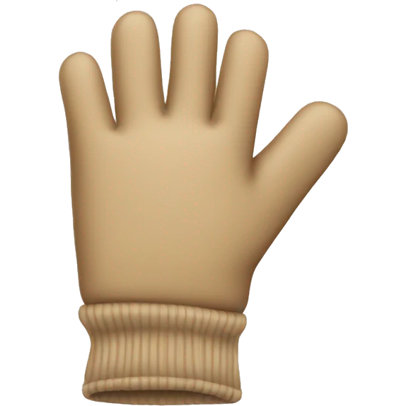 Beige gloves emoji
