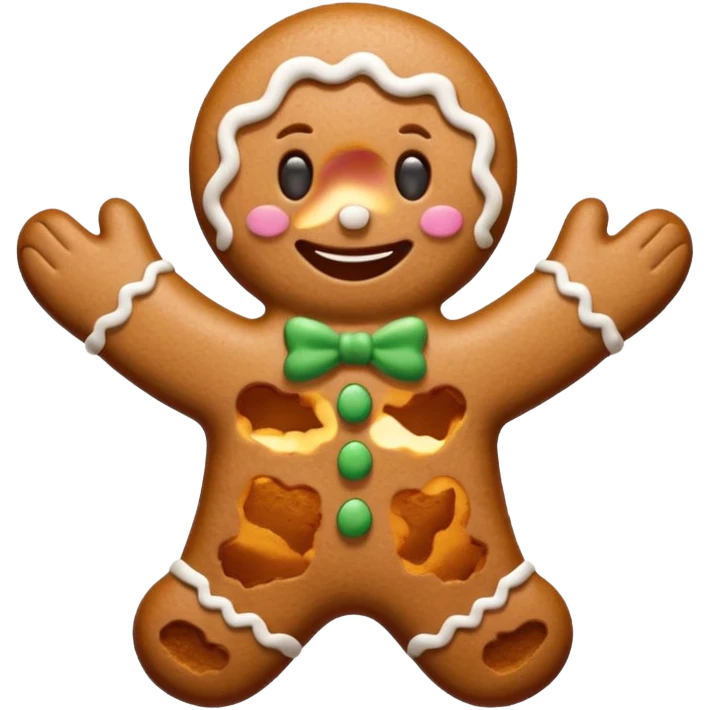 thumb up in gingerbread style emoji