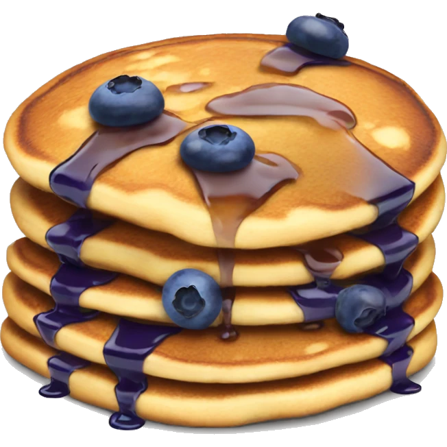 Blueberry pancakes  emoji