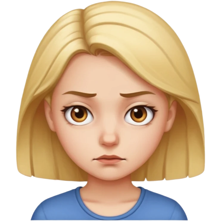 Mad side eyeing girl emoji
